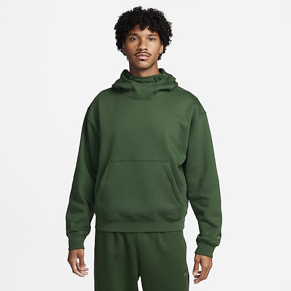 Mens Green Hoodies Pullovers. Nike
